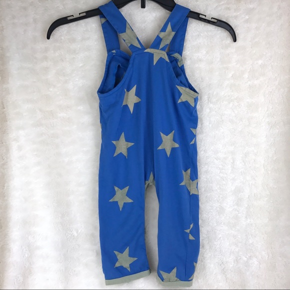 A.T.U.N. Toddler Sz 18-24 M Blue Romper Gray Stars - Picture 11 of 12